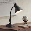 360 Lighting Breck Desk Table Lamp 17" High Dark Bronze Metal Adjustable Gooseneck Arm for Bedroom Bedside Nightstand Office Kids Family House Home - 2 of 4