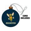 University of Rochester Primary Logo Wood Christmas Tree Holiday Ornament - 2 of 4