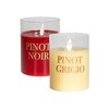 LumaBase Battery-Operated LED Glass Candles with Flickering Flame, Vineyard Names - Set of 2 - 2 of 4