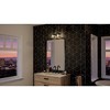 Urban Ambiance Luxury Coastal Bath Light 8.25''H x 15''W,  Midnight Black Finish,  Kempsey Collection, UHP4075 - 2 of 4