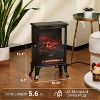 Infrared Electric Fireplace Stove, 19" Freestanding Stove Heater with 3-Sided View - 2 of 2