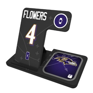 NFL Baltimore Ravens Players Game Tactic 15-Watt 3 in 1 Charging Station - 1 of 4