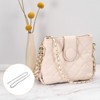 Unique Bargains PU Leather Handbag DIY Accessories Iron Flat Purse Chain Strap 2 Pcs - 3 of 3