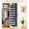 10-Layer Over-Door Organizer for 20 Pairs - Keeps Sneakers & Boots Neatly Organized, Space-Saving Black Design - 2 of 4