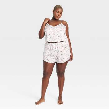Women's 2pc Satin Pajama Set - Colsie™ Pink M : Target