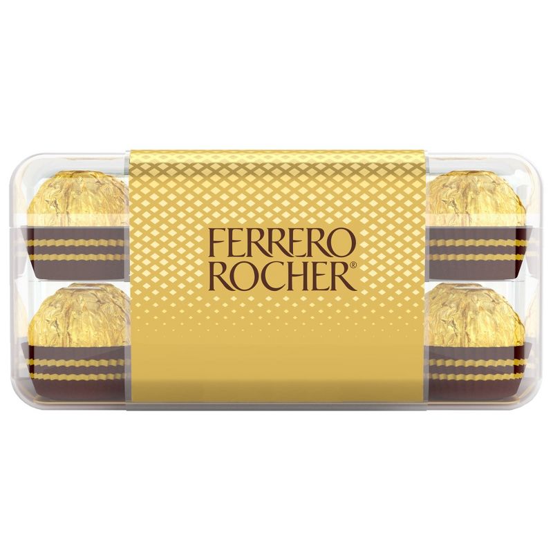 Ferrero Rocher Fine Hazelnut Chocolate Candy - 7oz/16ct, 3 of 10