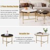 NicBex Modern Nesting Round Coffee Table with Storage,Center Table for Living Room,Living Room Furniture - image 4 of 4