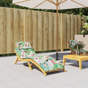 VidaXL Sun Lounger Cushion Multicolor Oxford Fabric - 1 of 4