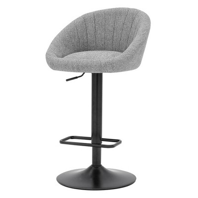 New Pacific Direct Watson KD Fabric Gaslift Swivel Bar Stool