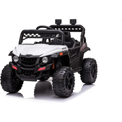 12V Kids Ride-On Truck, Electric Car for Toddlers with Remote Control, Spring Suspension, LED Lights, Battery Powered Vehicle Toy