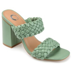 Journee Collection Womens Melissa Open Toe High Block Heel Pumps - 1 of 4