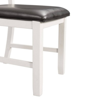 Kona Brown and White 6-Piece Dining Set with Upholstered Seats