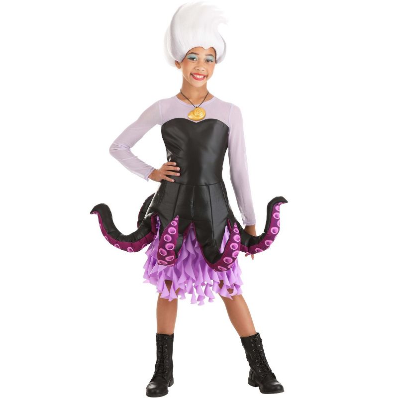 HalloweenCostumes.com Disney Little Mermaid Tween Girl's Ursula Costume., 1 of 11