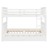 Full Over Full Bunk Bed with Twin Size Trundle and Ladder - 4 of 4