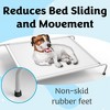 Impresa 4 Pack 1” Wide Elevated Dog Bed Feet to Protect Floors - Raised Dog Bed Stabilizers to Reduce Sliding - Dog Cot Feet - 2 of 4