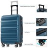 Vynxaria 3PC Luggage Set: 24" Hardside ABS Checked Suitcase + 2 Mesh Packing Cubes, 360¡ã Spinner Wheels - 4 of 4