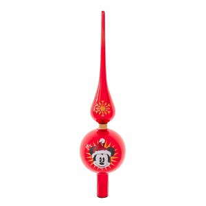 Kurt Adler 12-Inch Mickey Glass Treetop - 1 of 4
