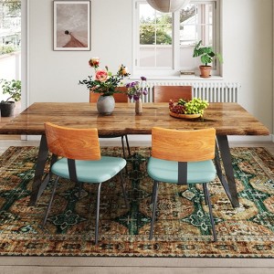 Modern Abstract Living Room Area Rug, Washable Rugs for Bedroom Non Slip, Soft Carpet for Dining Room Home Decor - 1 of 4