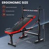 Oppsdecor 660lbs 6 in 1 Weight Bench Set with Squat Rack, Adjustable Strength Training Bench for Full Body with Folding, Fitness Workout Training - 4 of 4