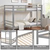 Kumasinova Bunk Bed with Thick Posts,Wood Bunk Bed with Ladder,High Guardrail for Kids Teens Bedroom,No Box Spring Needed - 4 of 4