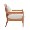 26.6" Fabric Mid-Century Accent Chairs Set of 2 with Walnut Frame and Rattan Backrest - 4 of 4