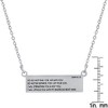 Steeltime 24" Stainless Steel Bar Id Necklace With A Isaiah 41:10 Verse - 3 of 4