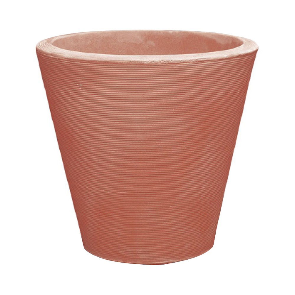 Photos - Flower Pot Crescent Garden 16" Wide Madison Plastic Planter Pot Terracotta Orange