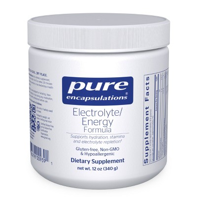 Pure Encapsulations Electrolyte Energy Formula - Hydration Supplement for Muscle Recovery, Minerals, Mental Focus, and Working Out* - 12 Ounces