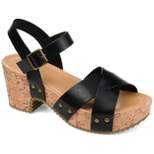 Journee Collection Womens Valentina Tru Comfort Foam Ankle Strap Platform Sandals