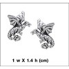 Slickblue Women's Sterling Silver Dragon Stud Earrings, Celtic Flying Design, Fantasy Style, Silver, 0.6 Inch - 2 of 4