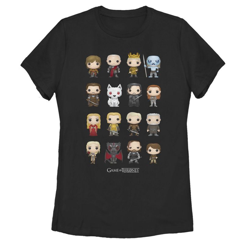Women's Game of Thrones Funko Characters T-Shirt, 1 of 4