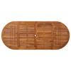 vidaXL Patio Dining Table 86.6 inches x35.4 inches x29.5 inches  Solid Acacia Wood - 4 of 4