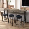 NicBex Rectangle 4-Piece Dining Set –Long Table with 3 Bar Stools, Modern Kitchen Table Set for Breakfast Nooks, or Small Dining Spaces - 2 of 4