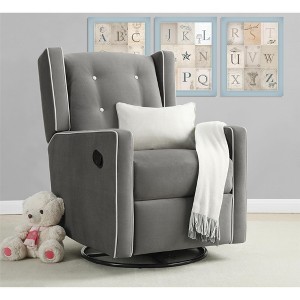 Baby Relax Mikayla 4-in-1 Nursery Swivel Glider Rocker Recliner - 1 of 4
