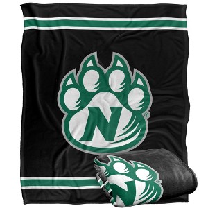 Northwest Missouri State University Primary Logo Stripes Silky 50x60 Blanket, 1 Sided - 1 of 4