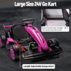 Ride On Go Kart for Kids, 24V 7Ah Battery Two 200W Motors, 7.5MPH Fast Drifting Circling Car, Stretchable Length Electric Ride Toy - 3 of 4
