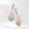 Ross-Simons Mother-Of-Pearl and Multicolored Enamel Flamingo Mosaic Drop Earrings in Sterling Silver and 18kt Rose Gold Over Sterling - 4 of 4