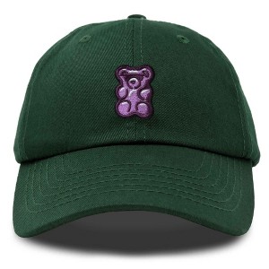 Dalix Purple Gummy Embroidered Cotton Dad Hat Baseball Cap Adjustable Womens - 1 of 4