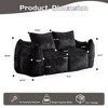 CAVINAS Bean Bag Couch for Adults, 75.2" Oversized Fluffy Faux Fur Loveseat, 2-Seater Couch with Memory Foam Filled for Living Room,Bedroom - 4 of 4