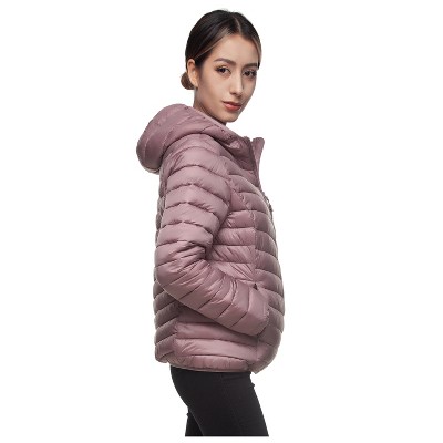 Женские куртки Rokka&Rolla Women's Light Packable Puffer Jacket-Mauve, size X Large — фото 6