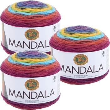 (3 Pack) Lion Brand Mandala Yarn - Wizard