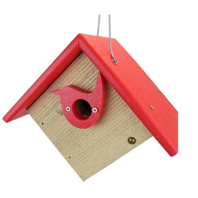 JCS Wildlife Classic Cedar & Recycled Poly Lumber Wren Birdhouse with Predator Guard Portal