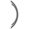 vidaXL Towel Rack with Hooks Silver 22"x6.3"x28.3" Aluminum - 4 of 4