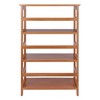 Winsome 42" Studio Bookshelf 3 Tier Honey Brown: Wood Composite, Metal Hardware, Fixed Shelves - 4 of 4