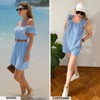 EXLURA Women's Summer Casual Ruffle Sleeveless Rompers 100% Cotton Loose Shorts Jumpsuit Overalls Beach Vacation Outfits 2025 - 2 of 4