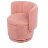 TOAOTBNBO Oversized Swivel Accent Chair with Ergonomic Rounded Armrests, Barrel Chair with Plush Cushion Single Sofa Chair for Hotel - 2 of 4