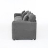 GDFStudio Morwen 109.45'' Modern Chenille Upholstered Oversized Deep Seat Modular Sectional Sofa with 3 Cushions - 4 of 4