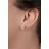 SHINE by Sterling Forever Sterling Silver Cushion Cut Bezel Set Stud Earrings - 2 of 4