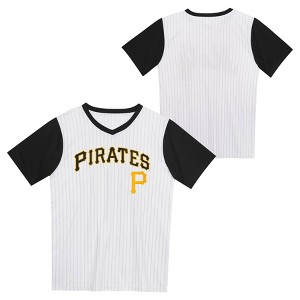 MLB Pittsburgh Pirates Boys' Pinstripe Pullover Jersey - 1 of 3