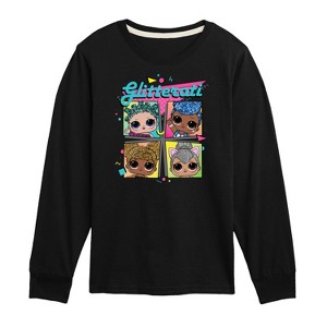 Boys' - LOL Surprise! - Glitterati Retro Grid Long Sleeve Graphic T-Shirt - 1 of 4